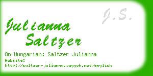 julianna saltzer business card